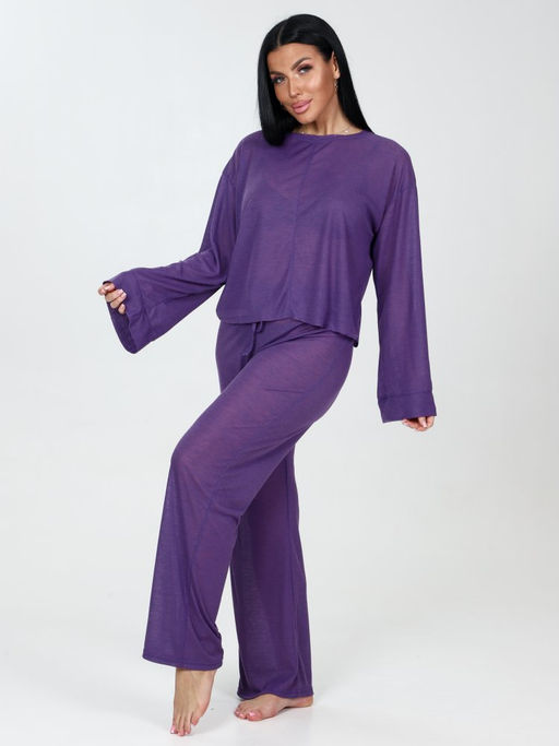 006 Пижама брюки (Фиолетовый) - А-дина фото 2