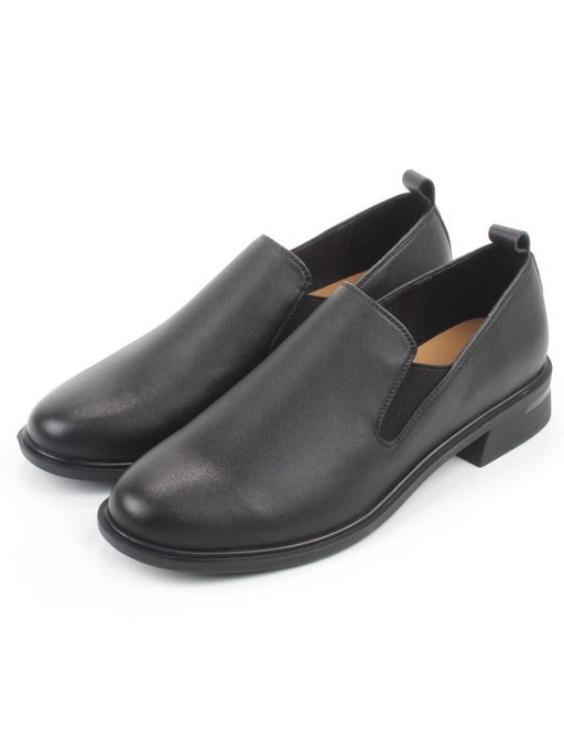 03-M47-20 BLACK Лоферы женские (натуральная кожа)