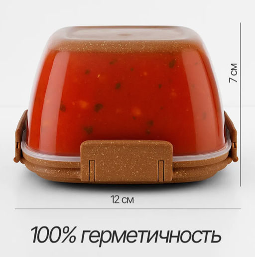 Цена за 2 шт. Контейнер для продуктов Sugar&Spice Wood герметичный 0,35л квадратный SE223910624