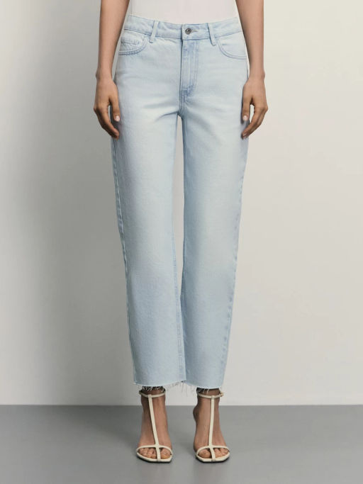 Джинсы straight укороченные / Zarina  фото 7