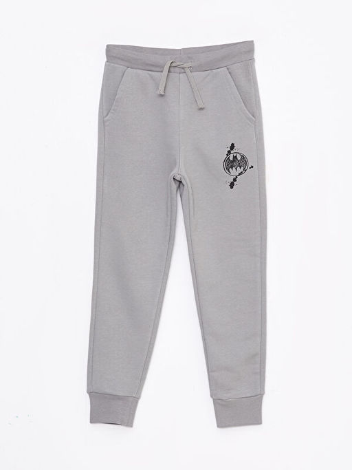 Kap??onlu Batman Bask?l? Uzun Kollu Erkek ?ocuk Sweatshirt ve E?ofman Alt? - Waikiki фото 3