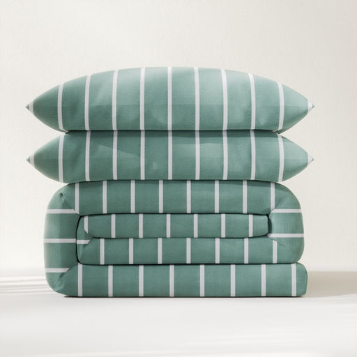 Постельное бельё Этель Дуэт Mint stripes 143х215 см-2шт, 220х240см, 70х70см-2шт, 100% хлопок, поплин  фото 14
