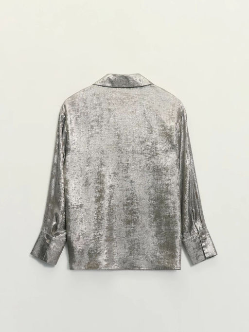 Блузка из блестящей ткани / Zarina