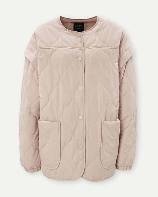 Утепленная куртка со стеганым орнаментом - Incity фото 4