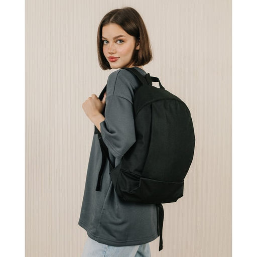 Рюкзак текстильный 46х30х10 см, вертикальный карман, цвет чёрный - Nazamok фото 7