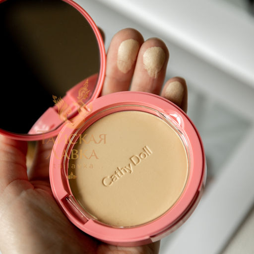 CC-Пудра Компактная Матирующая Speed White SPF40 Pa+++ (24 Средний Беж) CATHY DOLL, 12 гр  фото 15