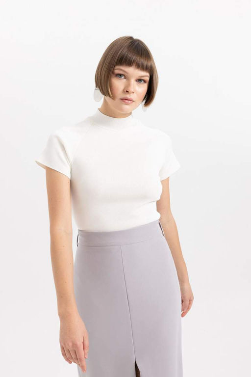 Свитер стандартного кроя с полуводолазкой - Defacto фото 4