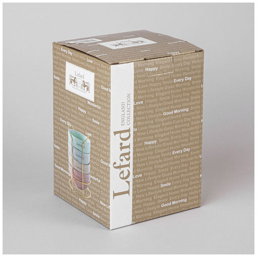 НАБОР САЛАТНИКОВ LEFARD GOOD MORNING НА МЕТАЛЛ. ПОДСТАВКЕ 4 ШТ. 11.5*6 СМ 330 МЛ МИКС ЦВЕТОВ  фото 2