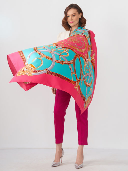 Большой, мягкий, тонкий и очень нежный двусторонний платок с рисунком. - Tantino фото 2