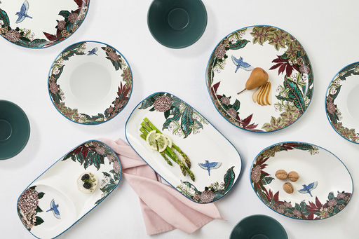 Салатник, 15 см, 500 мл, керамика, темно-зеленый, круглый, волнистый край, Reminisce - Maxwell & Williams фото 3