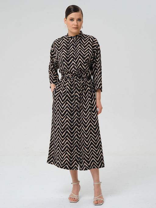 Платье из вискозы с принтом