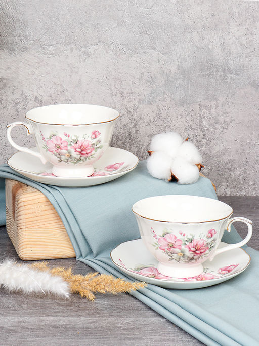 Чайный набор 4 предмета 250 мл на ножке / RS/4-FY253004 /уп 12/ - Галеонтрейд фото 2