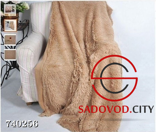 Плед пушистый на кровать