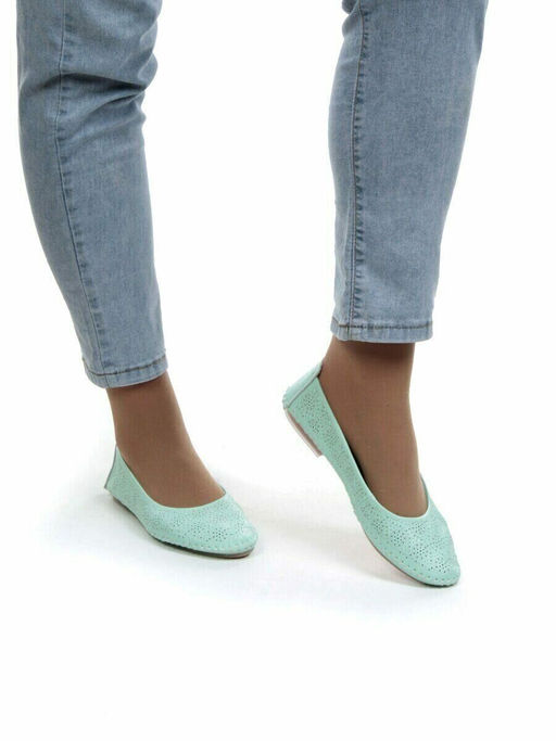 07-PDXL49-2 GREEN Балетки (натуральная кожа)