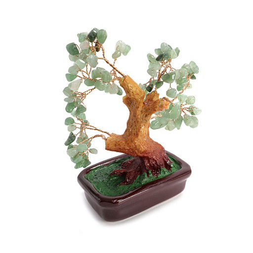 Дерево счастья Нефрит натуральные камни 19см-14см NS108