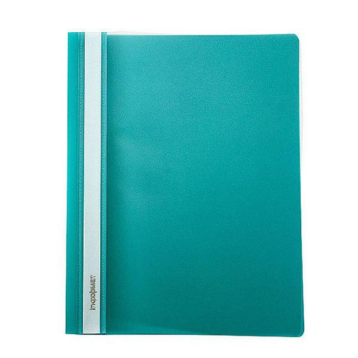 Цена за 5 шт. Папка скоросшиватель INFORMAT А5 зеленая, пластик 180 мкм, карман для маркировки