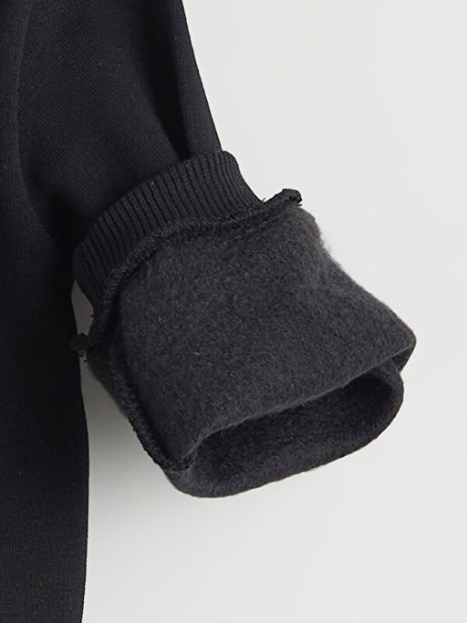 Bisiklet Yaka Erkek Bebek Kal?n Sweatshirt 2li