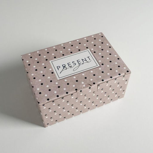 Коробка подарочная сборная, упаковка, Present, 22 х 15 х 10 см