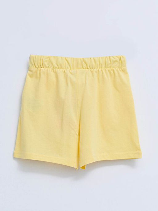 Beli Lastikli Bask?l? K?z ?ocuk ?ort - Waikiki фото 2