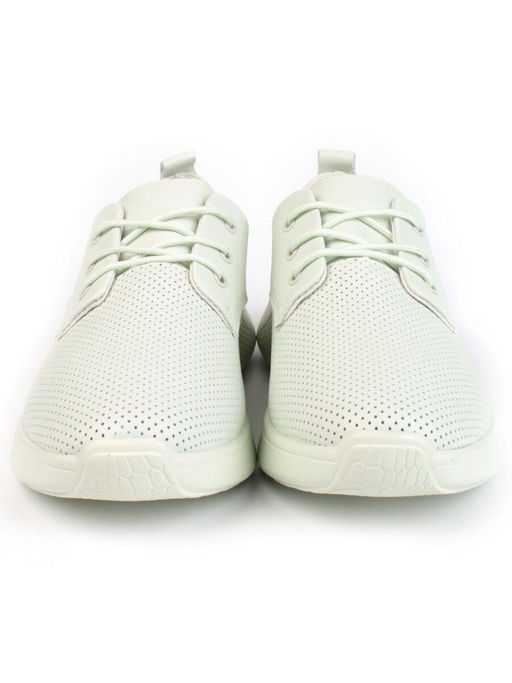 03-PDA156-3 LT. GREEN Полуботинки спортивные женские (натуральная кожа) - Фабричный китай фото 8