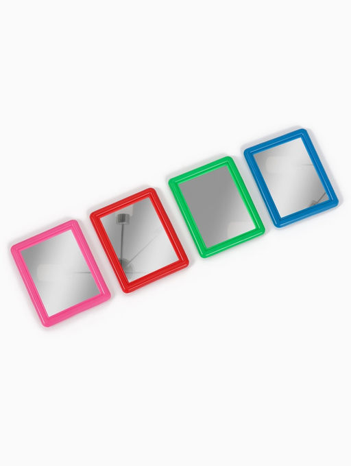 Цена за 20 шт. Зеркало (1) б/увел 7,5*6см пластик (фас 20шт цена за шт) фиолет накл QF