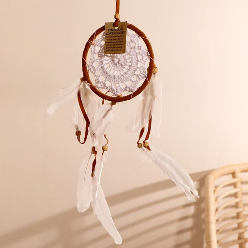 Ловец снов «Позитив», 0.7×12×40 см, коричнево-белый