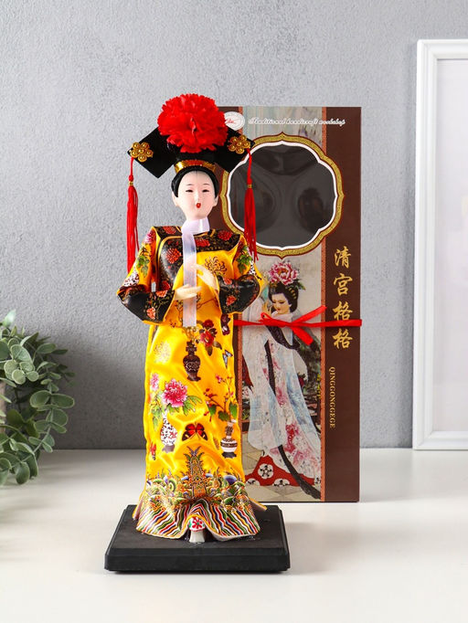 Кукла коллекционная «Китаянка в национальном платье», 32×12.5×12.5 см