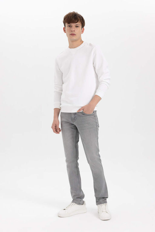 Pedro Slim Fit Джинсовые брюки узкого кроя с нормальной талией и узкими штанинами - Defacto фото 3