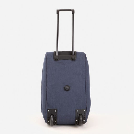 Сумка дорожная на колёсах, отдел на молнии, с увеличением, наружный карман, цвет синий - Simaland фото 4