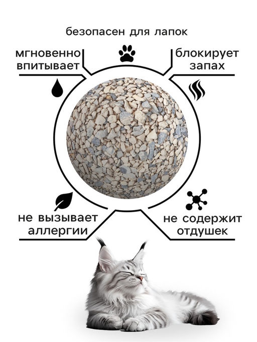 Наполнитель минеральный впитывающий Пижон универсальный, 10 л  фото 9