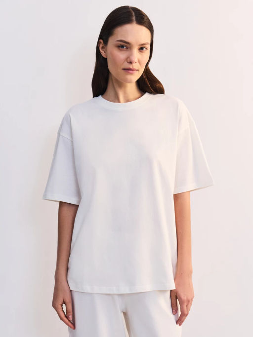Футболка оверсайз из хлопка ZR2605013413-2 / Zarina