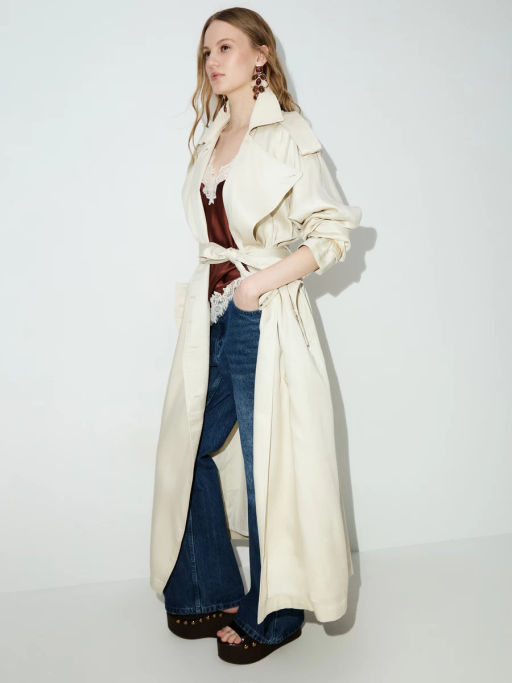 Плащ с акцентным воротником ZR2604102213-60 / Zarina  фото 2