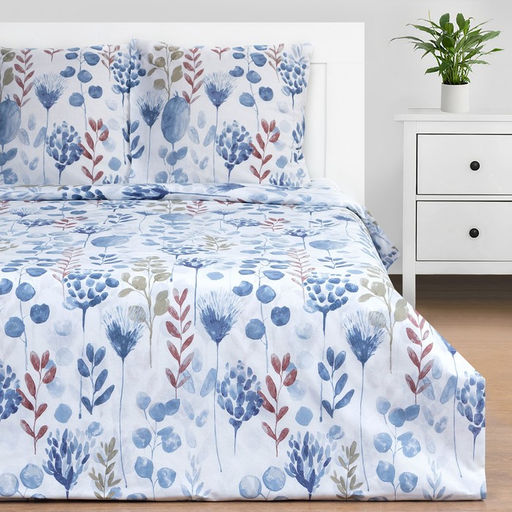 Постельное бельё Этель евро Flora and spring (вид 1) 200х217 см, 220х240 см, 70х70 см -2 шт, поплин 125 г/м2  фото 8
