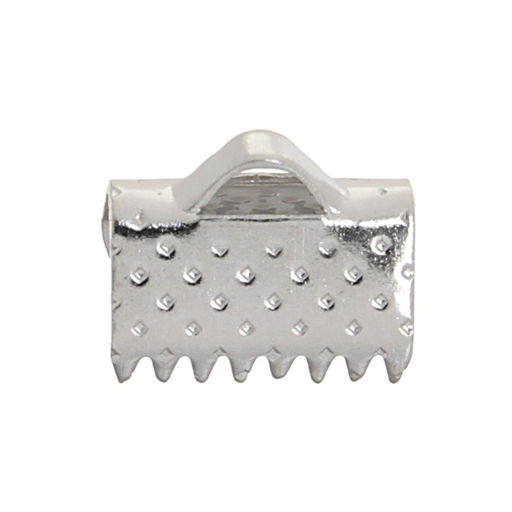 Цена за 6 шт. Зажим для ленты, (набор 20 шт.), цвет серебро, 10 мм, СМ-339