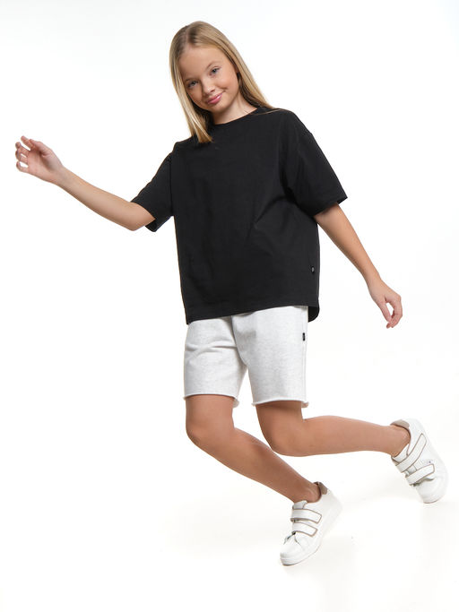 Шорты для спорта для девочки свободные отрезные 22-7677 красный - Mini maxi фото 18