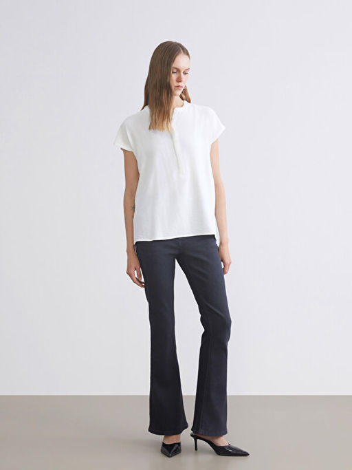 Flare Kad?n Jean Pantolon