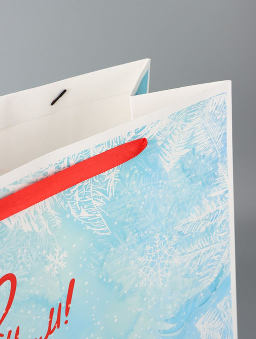 Пакет подарочный новогодний ламинированный С Новым годом, XXL 61?46?20 см