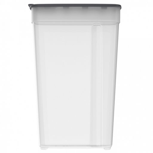 Контейнер для сыпучих продуктов 2,2л, 17х8,5х26,5см, полипропилен, графит (Россия) - Домашняя мода фото 2