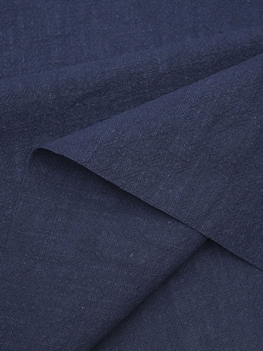 Крапива Рами (Ramie) цв.Темно-синий флер, ш.1.4м, крапива-100%, 230гр/м.кв - Купава фото 9