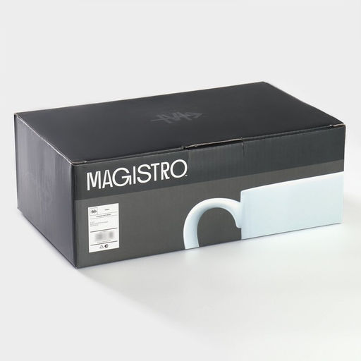 Набор кружек Magistro Mien, 270 мл, 6 шт., фарфор, белый  фото 7