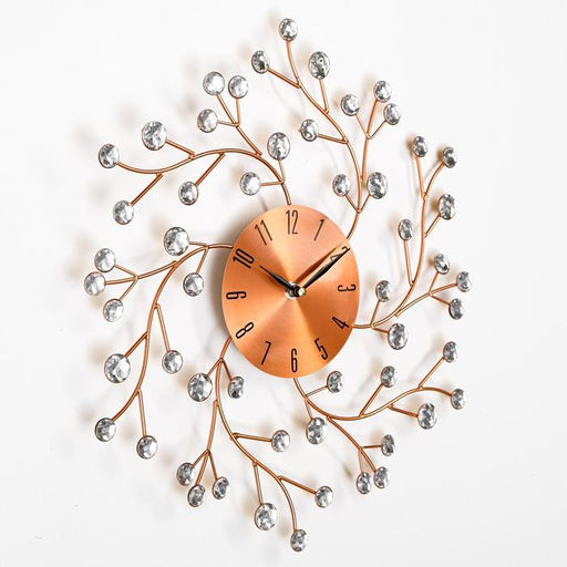 Часы настенные интерьерные «Цветы сакуры», серия: Ажур, бесшумные, плавный ход, d=38 см, циферблат d=13 см