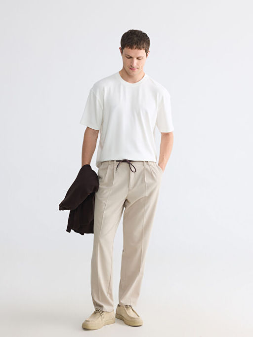 Bisiklet Yaka Relaxed Fit Erkek Ti??rt