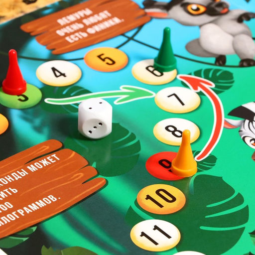 Настольная игра Бродилка. Путешествие по джунглям - Лас играс kids фото 5