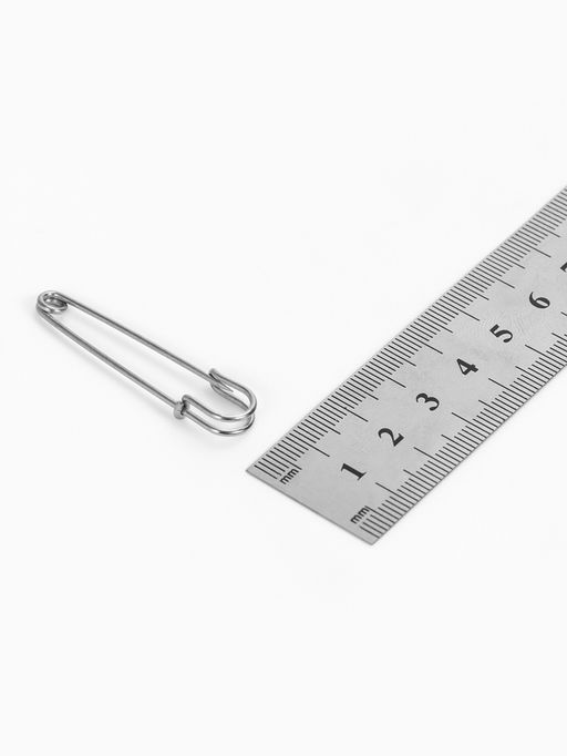 Булавка 4.5?1.2 см (набор 5 шт.), СМ-208-3, цвет серебро