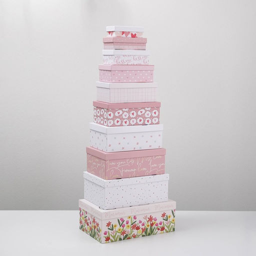 Набор коробок 10 в 1, упаковка подарочная, «LOVE», 12×7×4 - 32.5×20×12.5 см