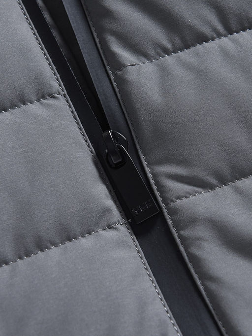 Куртка мужская удлинённая стёганая с капюшоном и графеновой подкладкой утеплитель тинсулейт