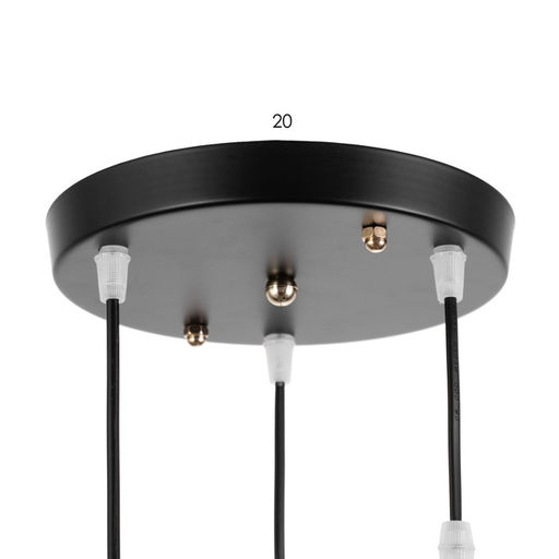 Светильник «Берн» 3хЕ27 40 Вт черный 30×30×16-116 см