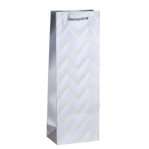 Цена за 12 шт. Пакет подарочный 36х12,8х8,4 / С322 /уп 12/720/ (Белый) - Галеонтрейд фото 5