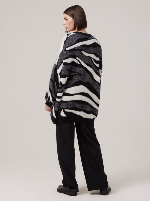 Джемпер женский ZZ-07004 black/white