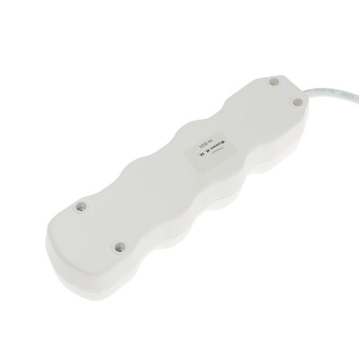 Удлинитель Luazon Lighting ECO, 3 розетки, 8 м, 10 А, 2200 Вт, ПВС 3х0.75 мм2, с з/к, белый